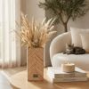 Handmade Oak Wooden Vase, Modern Marquetry Decor, Scandinavian Minimalist Home Accent, Housewarming Gift | Vases & Vessels by Vesta Corte
