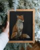 The Woodland Fox - Black Edition | Prints by The Ugly Cat Studio