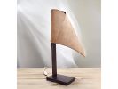 DRAPÉ Table Lamp | Lamps by VANDENHEEDE FURNITURE-ART-DESIGN. Item composed of wood & linen compatible with boho and contemporary style