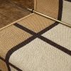 Handwoven Oat Beige Wool Runner Rug | Classic Grid Pattern Carpet for Stair Runner, Hallway & Entryway | Area Rug for Warm Home Interiors | Rugs by Evergreen C