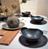 Matte Black Dinnerware set | Plate in Dinnerware by YomYomceramic. Item made of ceramic