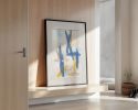 Slate 3 | Original Framed Abstract Paper Painting | Oil And Acrylic Painting in Paintings by Abby May