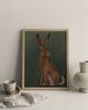 The Hare - Green Edition | Prints by The Ugly Cat Studio