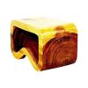 Haussmann® Wood B Bench 24 in x 13.5 x 15 inch High Oak Oil | Benches & Ottomans by Haussmann®