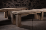 Solid Teak Bench with Natural Finish | Benches & Ottomans by NO AGE FURNITURE STUDIO
