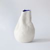 Alexis Porcelain Hand-crafted White Vase | Vases & Vessels by Vivee Home