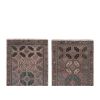 Distressed Low Pile Yastik Rug - a Pair | Area Rug in Rugs by Vintage Pillows Store