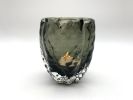 Smoke Campfire Crackle Votive | Candle Holder in Decorative Objects by Tucker Glass and Design`