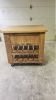 Model #1029 - Custom Kitchen Island With Casters And Hickory | Countertop in Furniture by Limitless Woodworking. Item composed of maple wood compatible with mid century modern and contemporary style