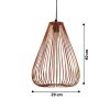 Zura Eye Drop Hanging Lamp | Pendants by Home Blitz. Item made of metal
