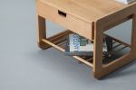 Low 70's Solid Timber Nightstand Bed side table | Bedside Table in Tables by Manuel Barrera Habitables. Item made of oak wood