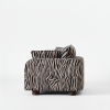Miles Love Seat Zebra | Work by District Loom