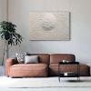 Textured Relief Wall Art: Sandy White Sculptural Painting, Handmade | Wall Sculpture in Wall Hangings by Vaiva Art Atelier