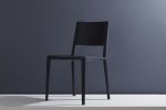 "Evo" CE7. Ebonized, Natural Leather | Dining Chair in Chairs by SIMONINI. Item composed of wood
