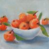 Mandarins - Square Art Print/Canvas | Prints by JoAnna Liston | Lily Field Studio. Item composed of canvas and paper in boho or country & farmhouse style