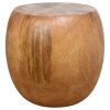 Haussmann® Mango Wood Pouf Table 20 in DIA x 18 in | Stool in Chairs by Haussmann®