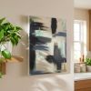Between the Layers | Brown and Blue Abstract Canvas Print | Calming Wall Art | Prints in Paintings by Abby May