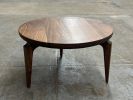 Round Wood Coffee Table: Wood, USA made | Tables by Marco Bogazzi