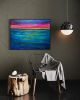 Sunset Love | Oil And Acrylic Painting in Paintings by Checa Art. Item composed of canvas