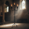 Hand Forged Iron Candelabra 48″ (123cm) | Candle Holder in Decorative Objects by edecrawzFC