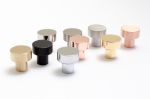 Dot 18 Brushed Copper Knob | Hardware by Windborne Studios. Item made of copper