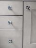 Pebbles Black Speckle Square Knob | Hardware by Windborne Studios. Item made of glass