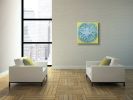 "Sand dollar" | Oil And Acrylic Painting in Paintings by Natasha Kanevski. Item made of canvas works with minimalism & contemporary style