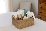 Abaca Handwoven Twin Caddy Organizer | Storage Basket in Storage by NEEPA HUT. Item composed of fiber