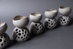 Stone - Essential oil candle, aroma diffuser, natural shape | Incense Holder in Decorative Objects by Laima Ceramics. Item composed of stoneware in minimalism style