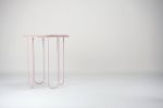 LoLa - Pink onyx side table | Tables by DFdesignLab - Nicola Di Froscia. Item made of steel compatible with contemporary and modern style