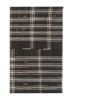 Vintage Black & White Striped Goat Hair Kilim Rug 8'1'' X 10 | Area Rug in Rugs by Vintage Pillows Store