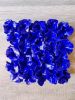 "Ultramarine blue flowers" | Wall Sculpture in Wall Hangings by Art By Natasha Kanevski. Item composed of canvas compatible with minimalism and contemporary style