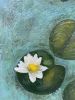 Flowers From The Shore | Mixed Media in Paintings by Susan Wallis. Item compatible with contemporary and modern style