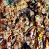 New York 49 – Abstract Aerial Cityscape Painting | Mixed Media in Paintings by Dario Moschetta