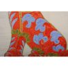 Square Suzani Cat Pillow Made from a Vintage Uzbek Suzani | Sham in Linens & Bedding by Vintage Pillows Store. Item made of cotton