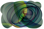 Forest Green Elliptic Unique Shaped High-Gloss Acrylic | Decorative Objects by Unlimited Art Project
