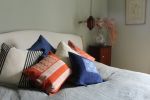 Itotia Handwoven Brocade Cushion Cover (BLUE) | Sham in Linens & Bedding by Routes Interiors. Item composed of cotton in boho or eclectic & maximalism style