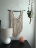 Large Custom Macrame Wall Hanging | Wall Hangings by Mpwovenn Fiber Art by Mindy Pantuso. Item composed of cotton and fiber