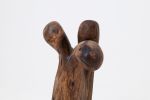 Still Stand Abstract Wood Sculpture, Chainsaw Carved, Walnut | Sculptures by Logniture