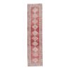 Vintage Muted Red Turkish Herki Runner Rug - Tribal Handmade | Rugs by Vintage Pillows Store. Item composed of cotton & fiber