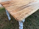 Spalted Maple Farmhouse Table | Dining Table in Tables by Hazel Oak Farms. Item made of wood