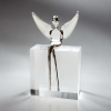 Angel figure in Gloss Silver | Sculptures by YENNY COCQ