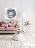 Laughing Round - Limited Edition of 30 - 90x90 | Collage in Paintings by Paola Bazz. Item composed of paper in contemporary or eclectic & maximalism style