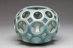 Openwork Orb Vessel | Ornament in Decorative Objects by Lynne Meade. Item made of stoneware