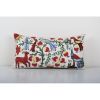 Suzani Animal Hippie Pillow Cover, Ethnic Uzbek Bird and Flo | Cushion in Pillows by Vintage Pillows Store