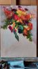 Bridal bouquet painting from photo, Wedding red flowers | Oil And Acrylic Painting in Paintings by Natart. Item made of canvas & synthetic