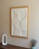 No. 14 Japandi Plaster Wall Relief - Scandinavian Neutral Decor | Wall Sculpture in Wall Hangings by Joseph Aurelius