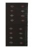Black Brown Color Goat Hair Kilim, Made of Natural Undyed | Area Rug in Rugs by Vintage Pillows Store. Item composed of wool and fiber