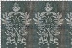 Indian Floral Waxed, Charcoal | Fabric in Linens & Bedding by Philomela Textiles & Wallpaper. Item composed of cotton