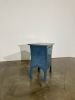 Table No. 8 - Side Table/night Stand- In Indigo Stain | Nightstand in Storage by Dust Furniture
